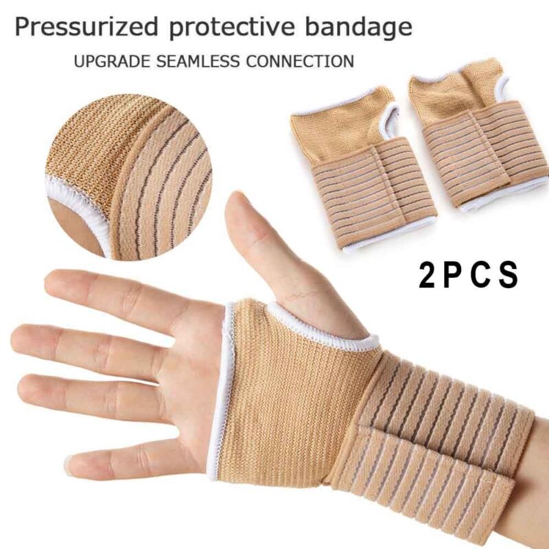 2x Weight Lifting Training Wraps Wrist Support Gym Fitness Cotton Bandage Straps Unbranded Does Not Apply - фотография #3