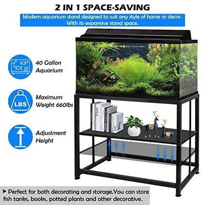 Metal Aquarium Stand 20 Gallon Fish Tank Stand , Double-Layer Detachable  Does not apply Does Not Apply - фотография #5