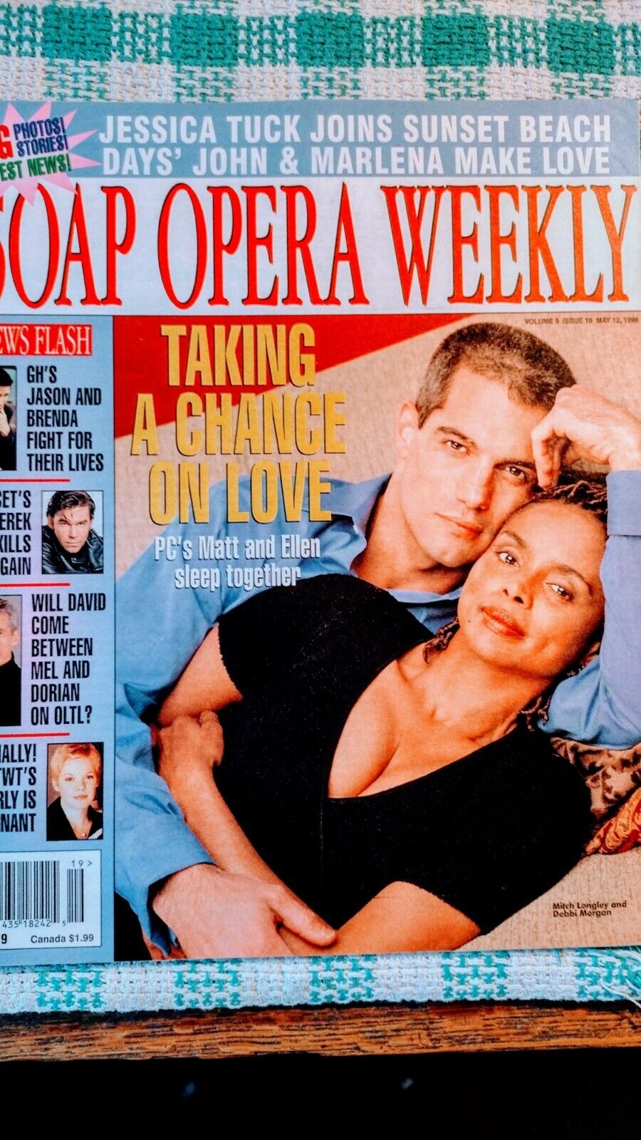 SOAP OPERA WEEKLY MAY 12,1998 TAKING A CHANCE ON LOVE. Без бренда 1047-7128 - фотография #12