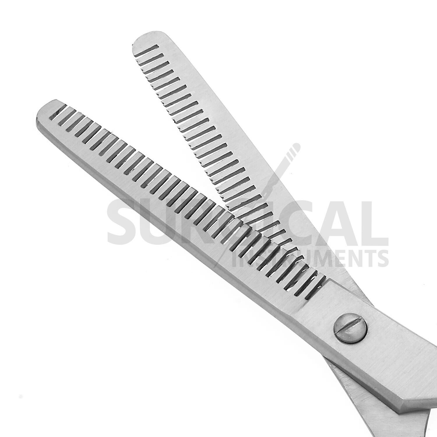 6.5" Double Teeth Hair Salon Stylist Barber Thinning Scissors Shear German Grade SurgInstruments Does Not Apply - фотография #2