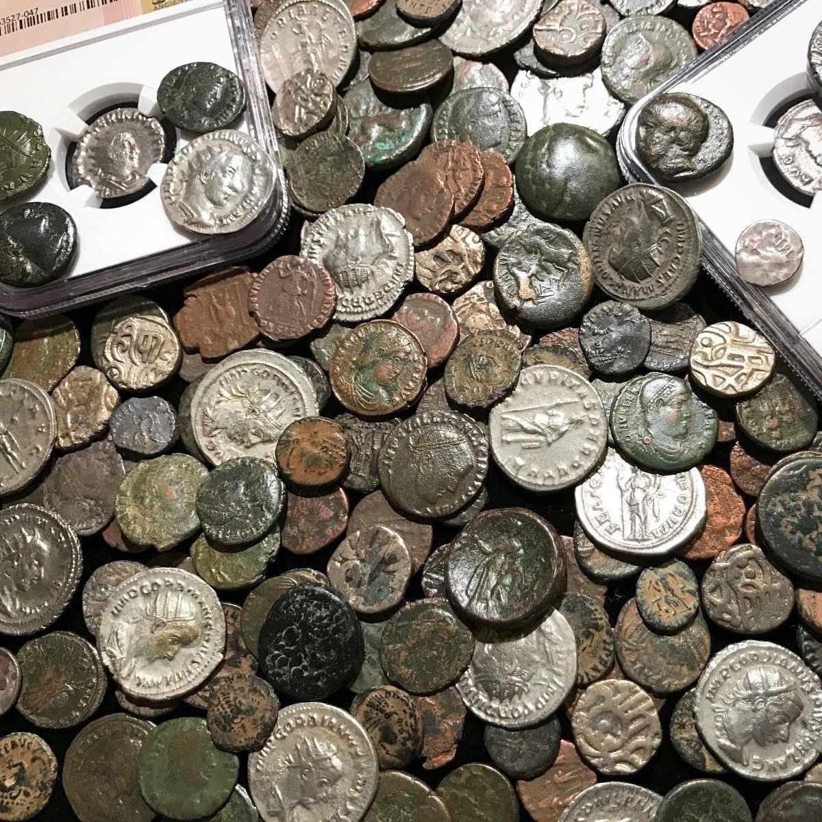 ✯Ancient Coin Estate Lot ✯ Roman Greek Byzantine✯ Bronze Silver Gold BC Money ✯ Без бренда