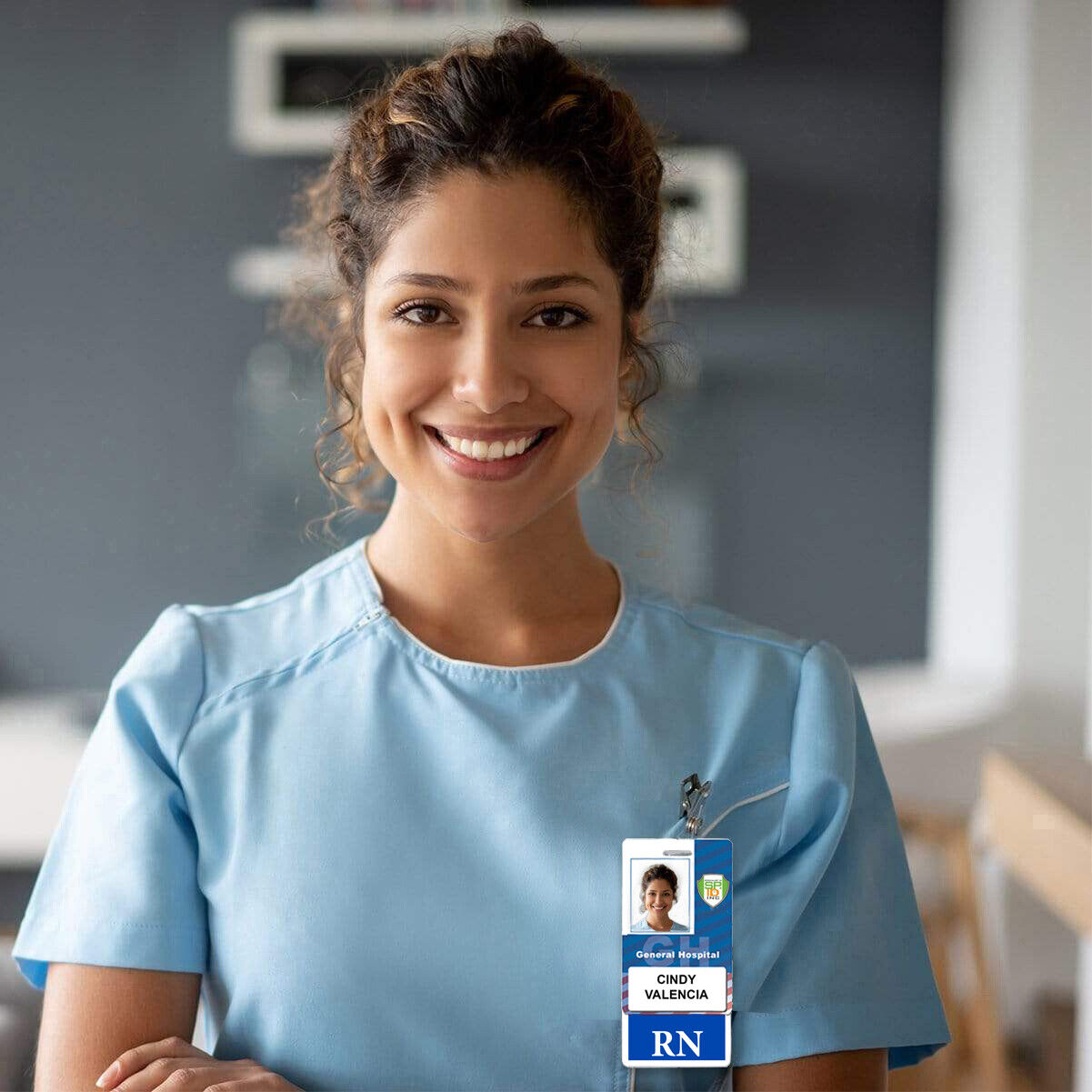 5 Pack - RN Vertical Badge Buddies - ID Card for Registered Nurses - Badge Buddy Specialist ID - фотография #4