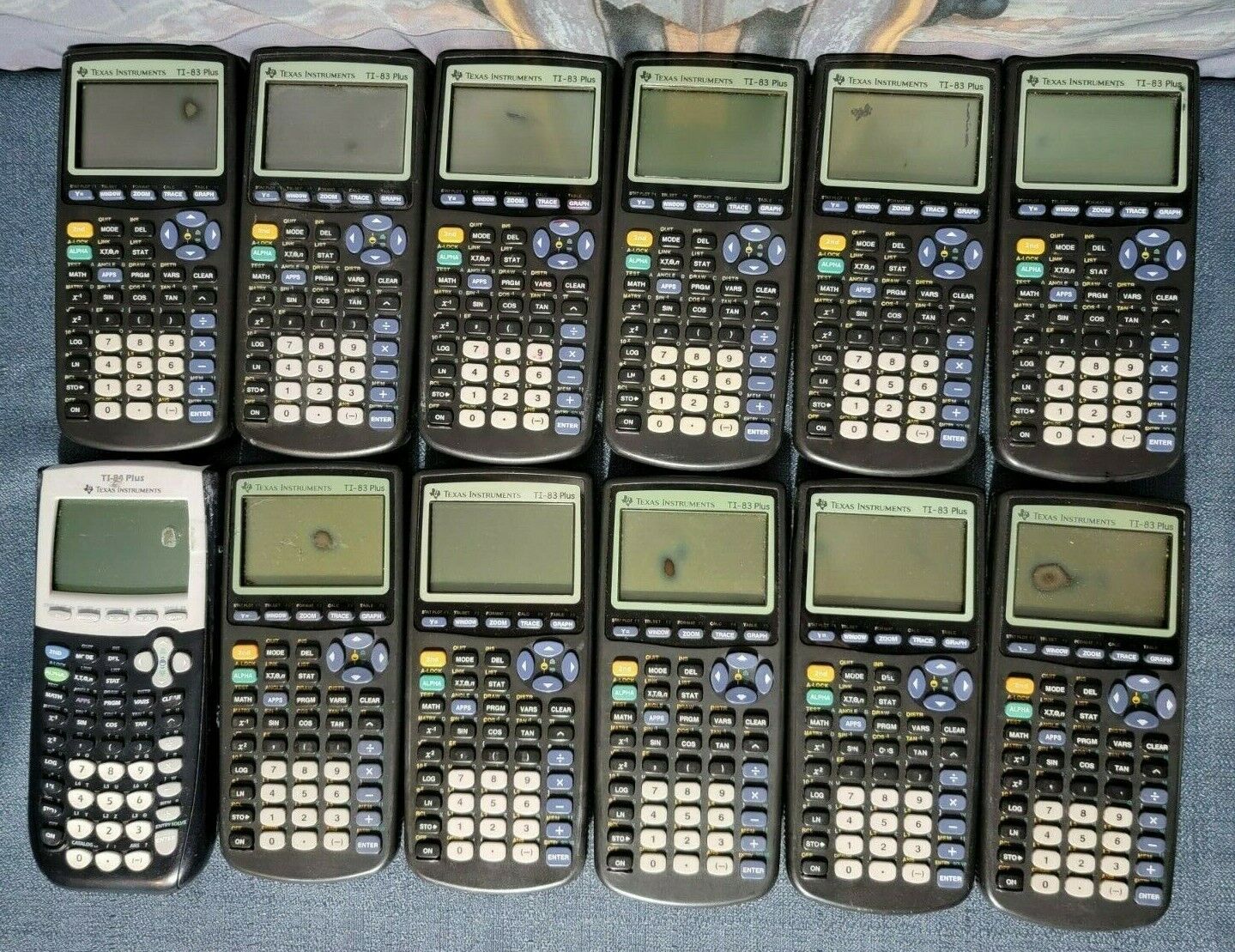 **Parts/ Repair** Lot 12 Texas Instruments TI-83 Plus TI-84 Graphing Calculators Texas Instruments TI-83, 83PL/TBL/1L1/A