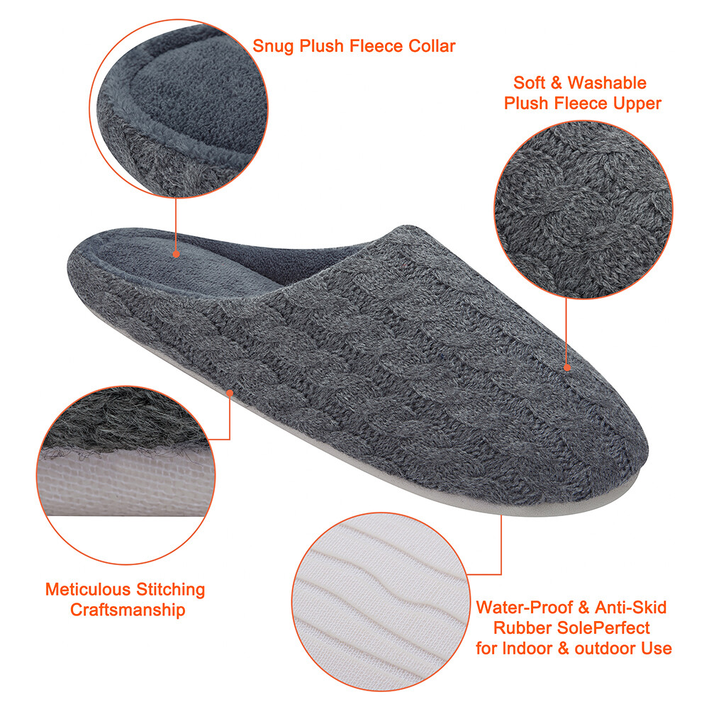 Indoor Winter Warm Slippers Men Women Couples House Non-slip Soft Shoes Home Unbranded - фотография #21