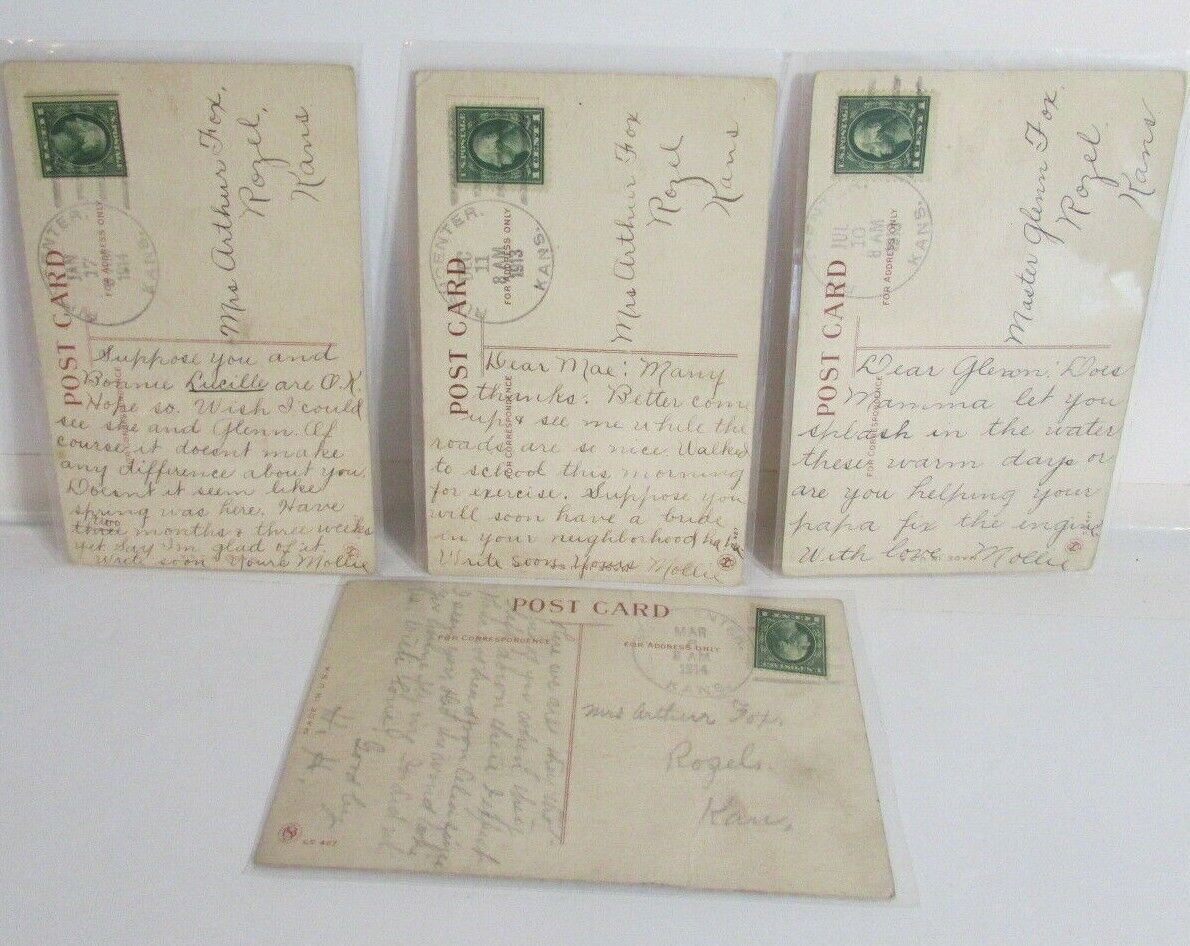 Daffy Dill Postcards lot of 4 1913-1918 used  Без бренда - фотография #2