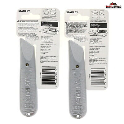 2 Stanley Fixed Blade Utility Box Knife Cutter ~ New Stanley 10-209 - фотография #2