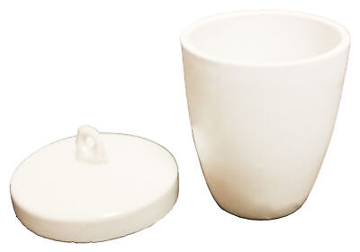 Porcelain Crucibles with Lids, High-Form, 50ml, Pack of 20 gsc CHF-50-20
