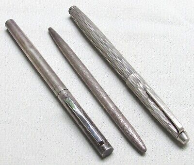 Vtg Sterling Silver 925 Ballpoint Pen Lot of 2 TIFFANY & Co and 1 SAKS FIFTH 39r Tiffany & Co.