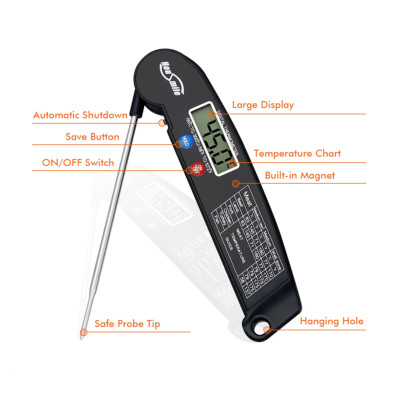 Instant Read Digital Electronic Kitchen Cooking BBQ Grill Food Meat Thermometer Unbranded - фотография #8