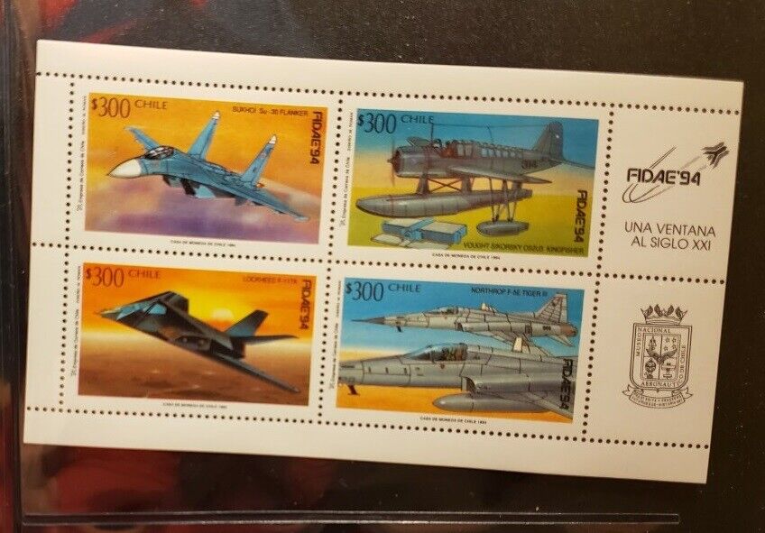 Chile Aircraft & Aviation Stamps Lot of 5 - MNH -See Details for List Без бренда - фотография #2