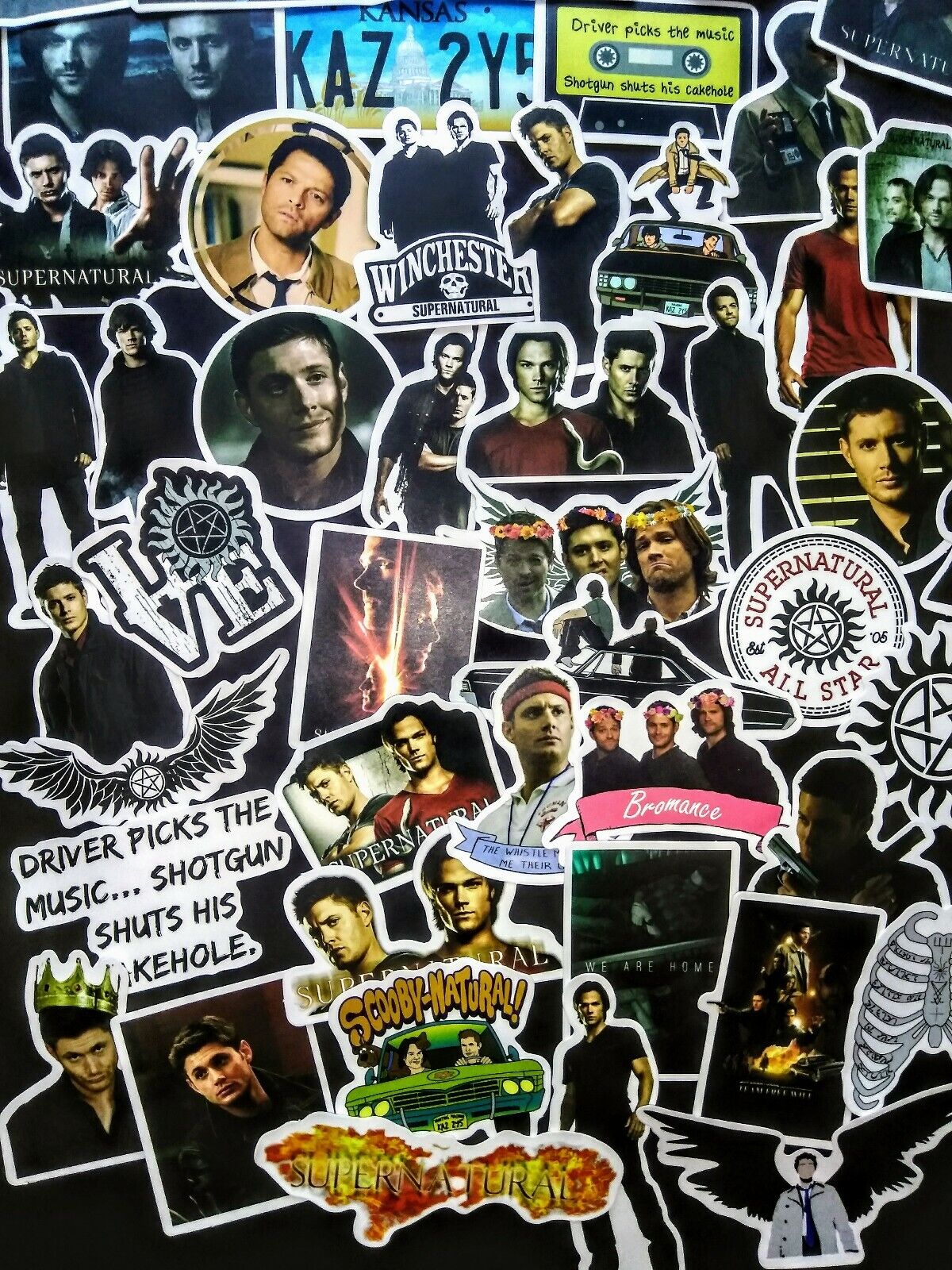 45, Sticker, Decals, Supernatural, Show, Sam, Dean, Winchester, Castiel, Horror Без бренда