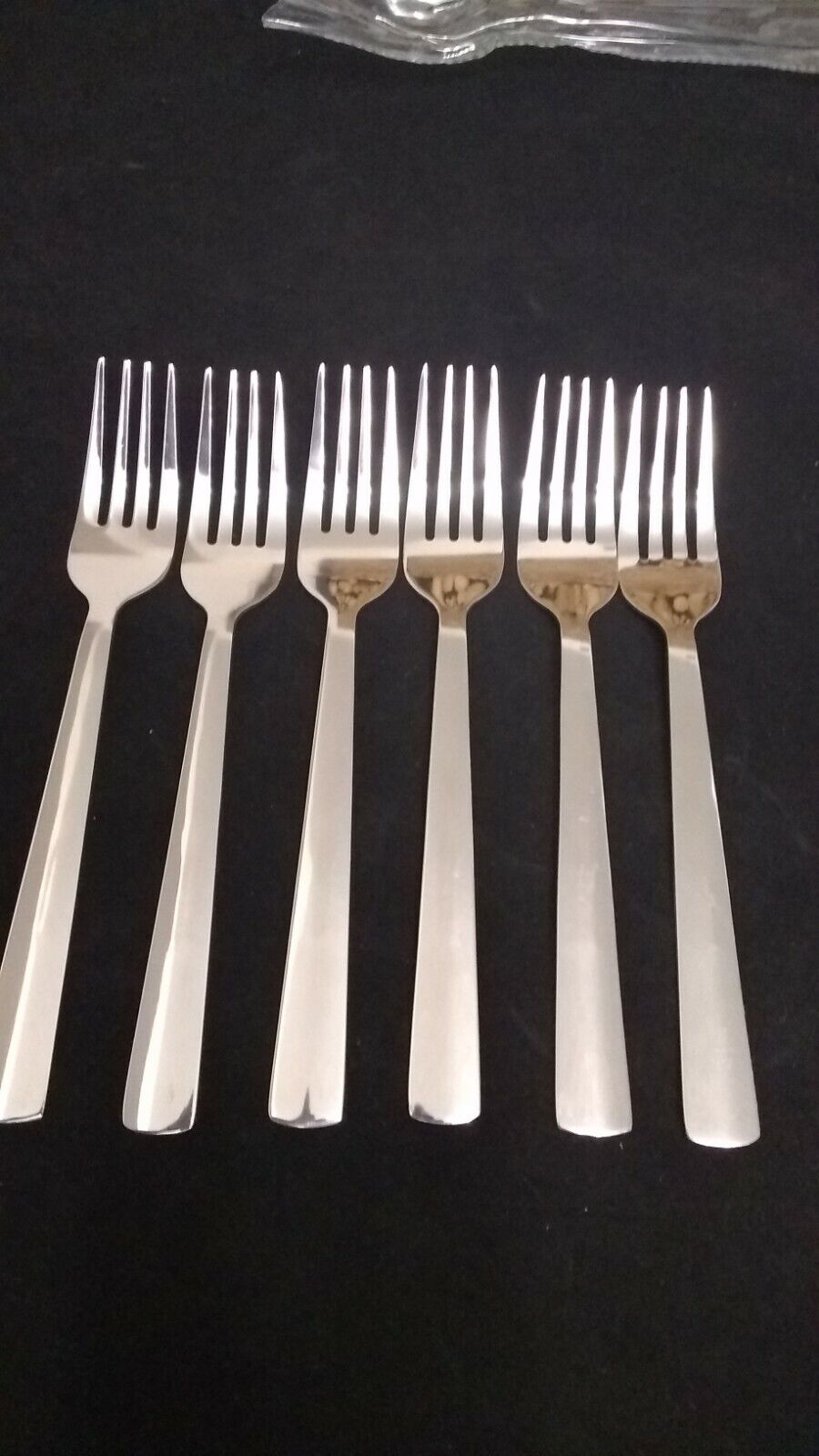 6 Heavy Dinner FORKS  Stainless Steel 8" long by3/4 inch Wide Great Quality Unbranded Fork - фотография #2