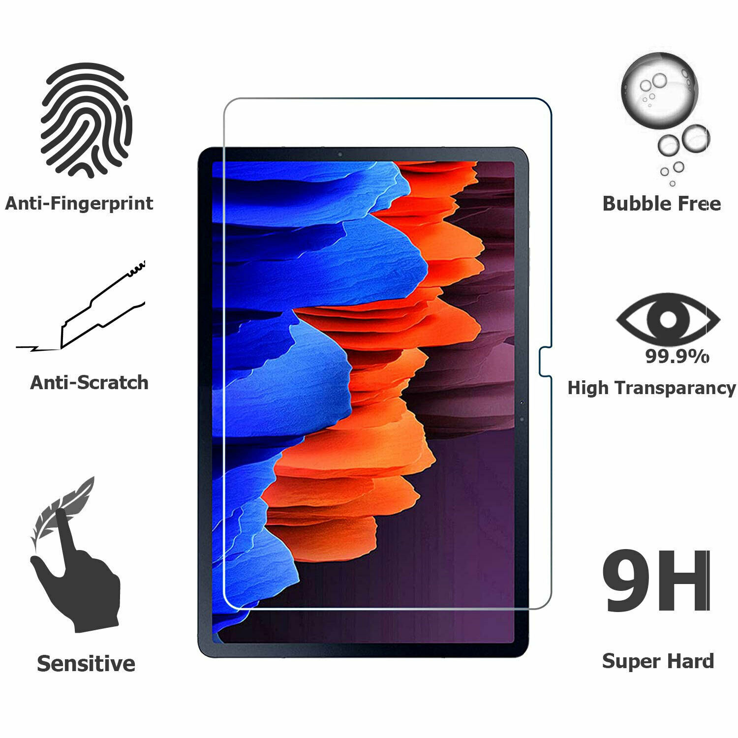 2X For Samsung Galaxy Tab A8 Tablet 2022 10.5'' Tempered Glass Screen Protector iRhino SPRG01-Tab A8 10.5"(X200) X 2 - фотография #8