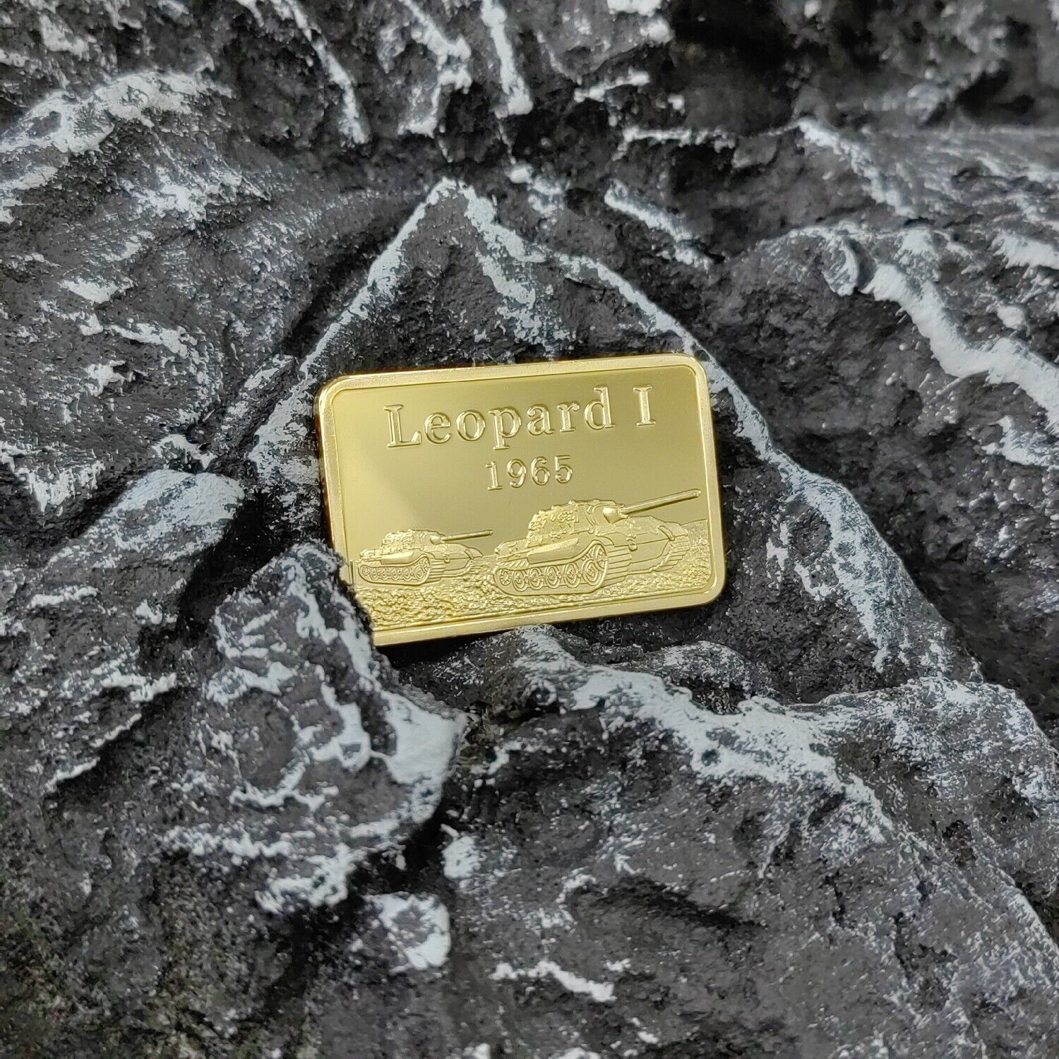 ​WWII Deutsche Panzerdivision Gold coin Bar LEOPARD I 1965 Cross eagle Без бренда - фотография #6