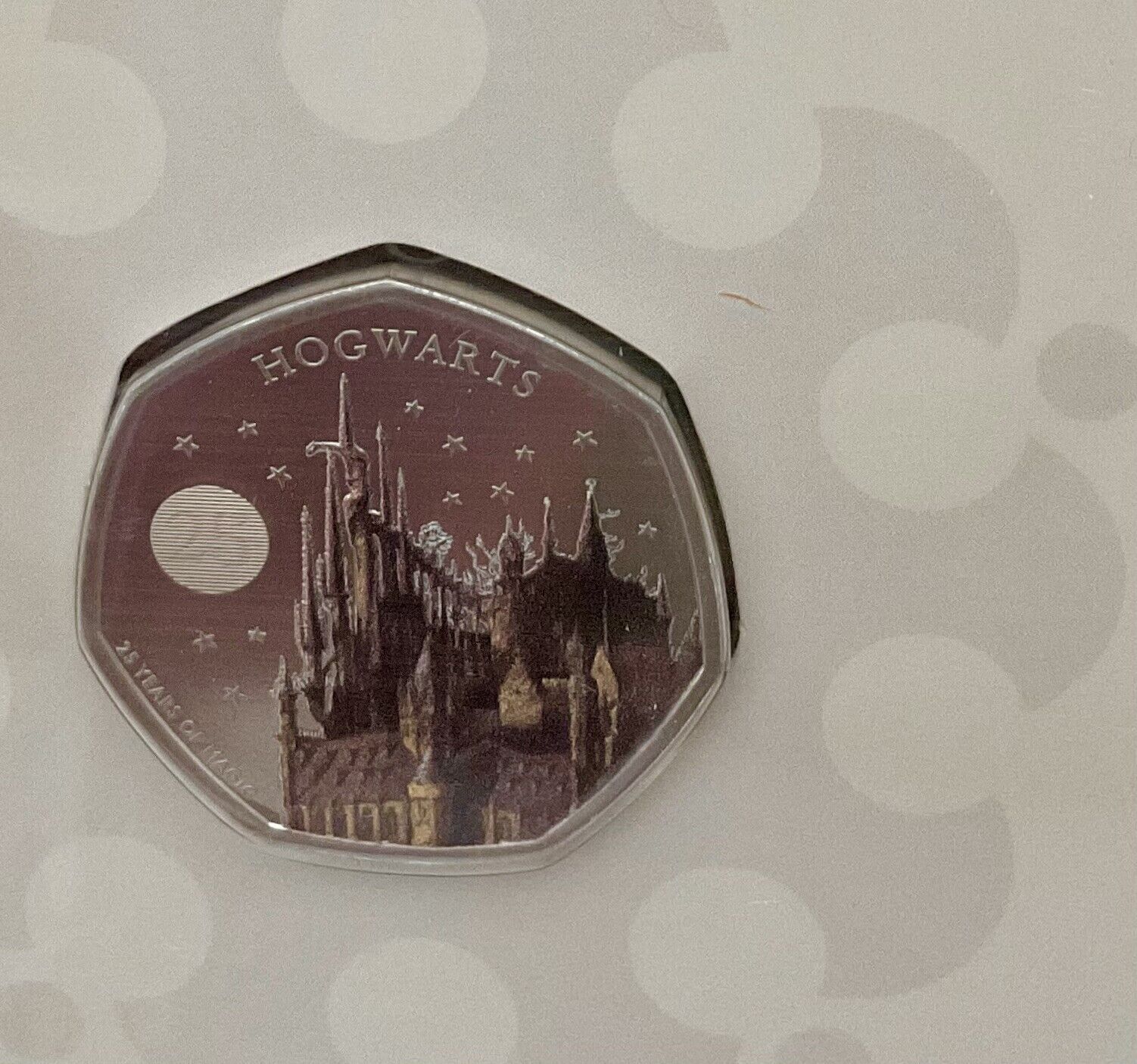 Royal Mint 2023 Harry Potter Hogwarts Color Coin in Folder! BU 50p Coin #4of4 Без бренда - фотография #8
