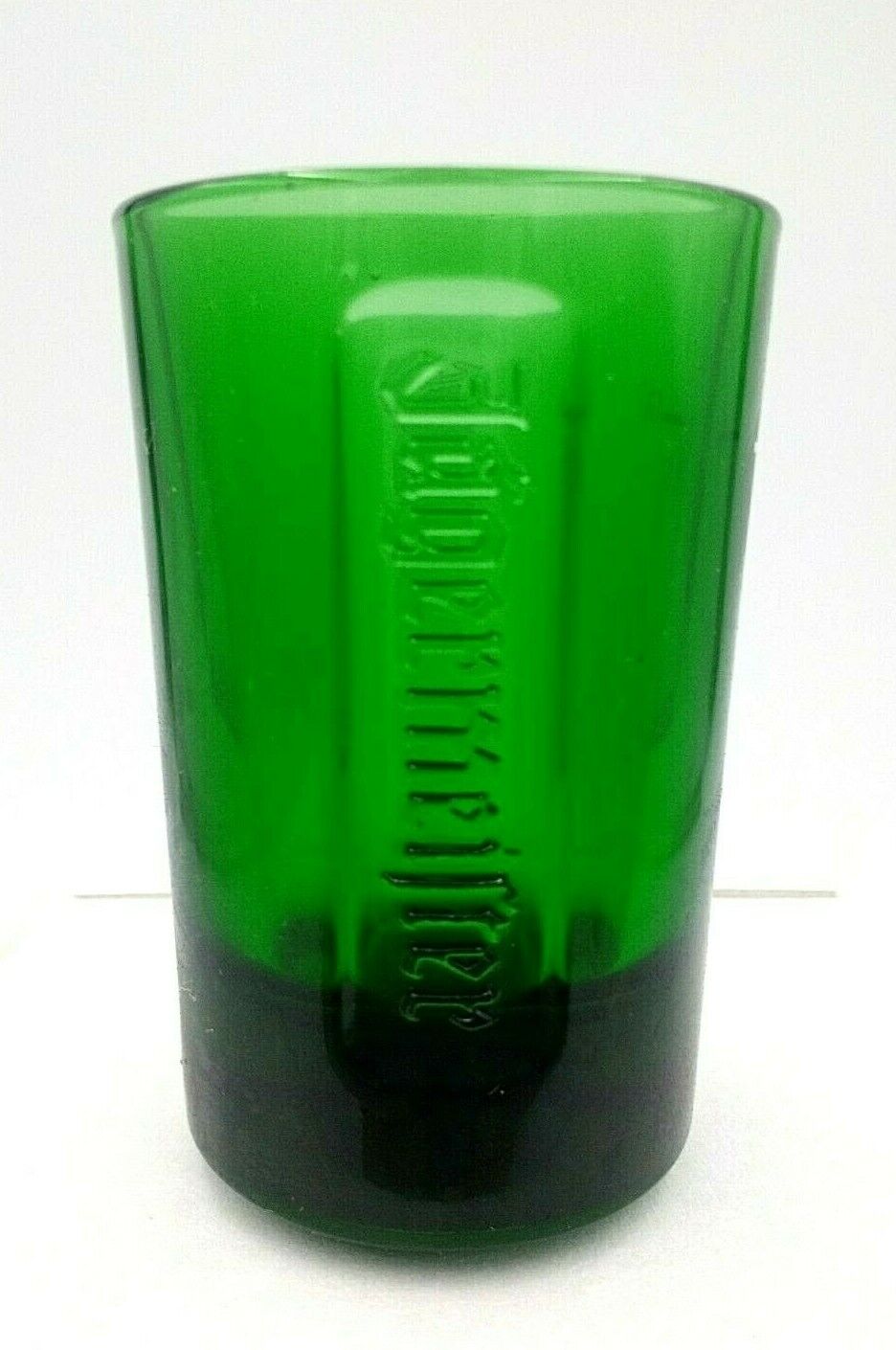 6 New Embossed Green Glass 1 Ounce Jagermeister Shot Glasses Jägermeister - фотография #4