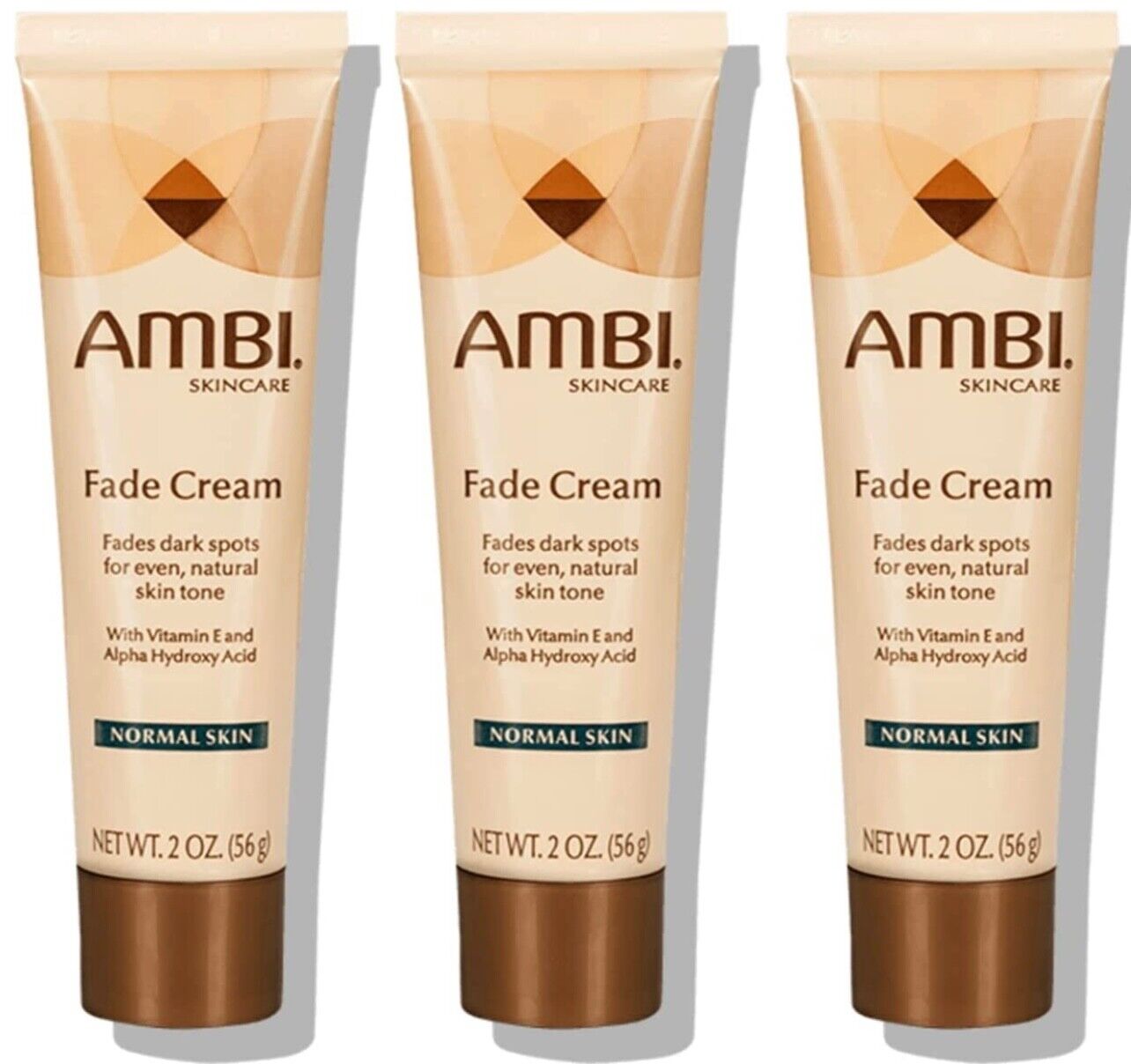 3-PACK NEW Ambi Fade Cream Normal Skin Lightener Dark Spot Bleacher 2oz EXP7/23+ Ambi NA