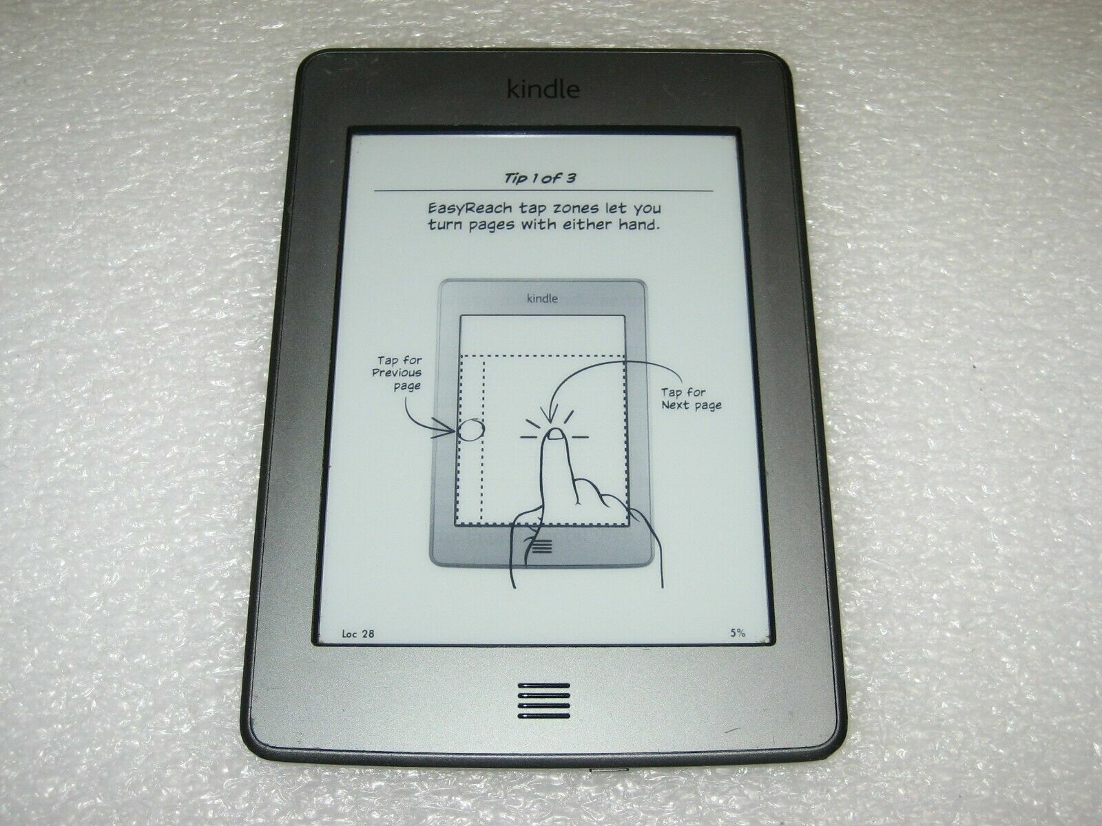 Amazon Kindle Touch 4th Generation, Wi-Fi, 4GB, 6", D01200, Text-to-Speech . Amazon Does Not Apply