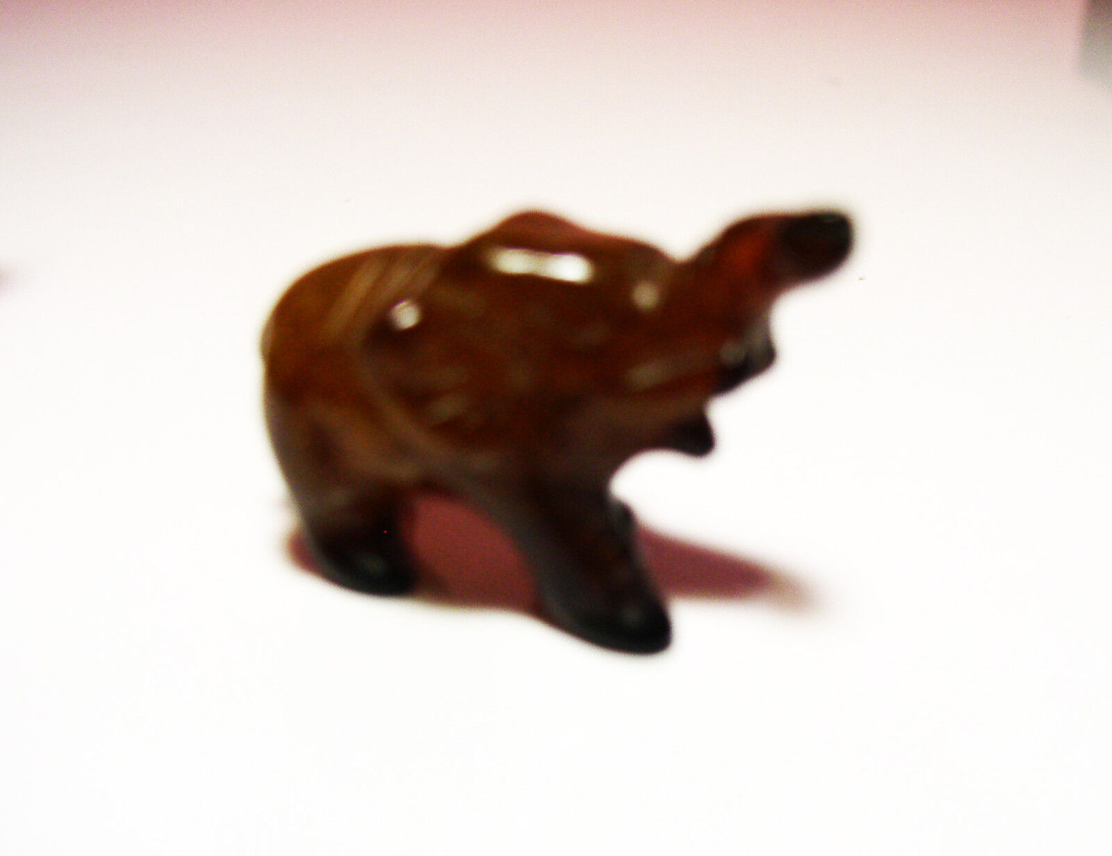 Vintage Extra Miniature Onyx Stone Elephants Different Colors Nicely Sculpted  Без бренда - фотография #5