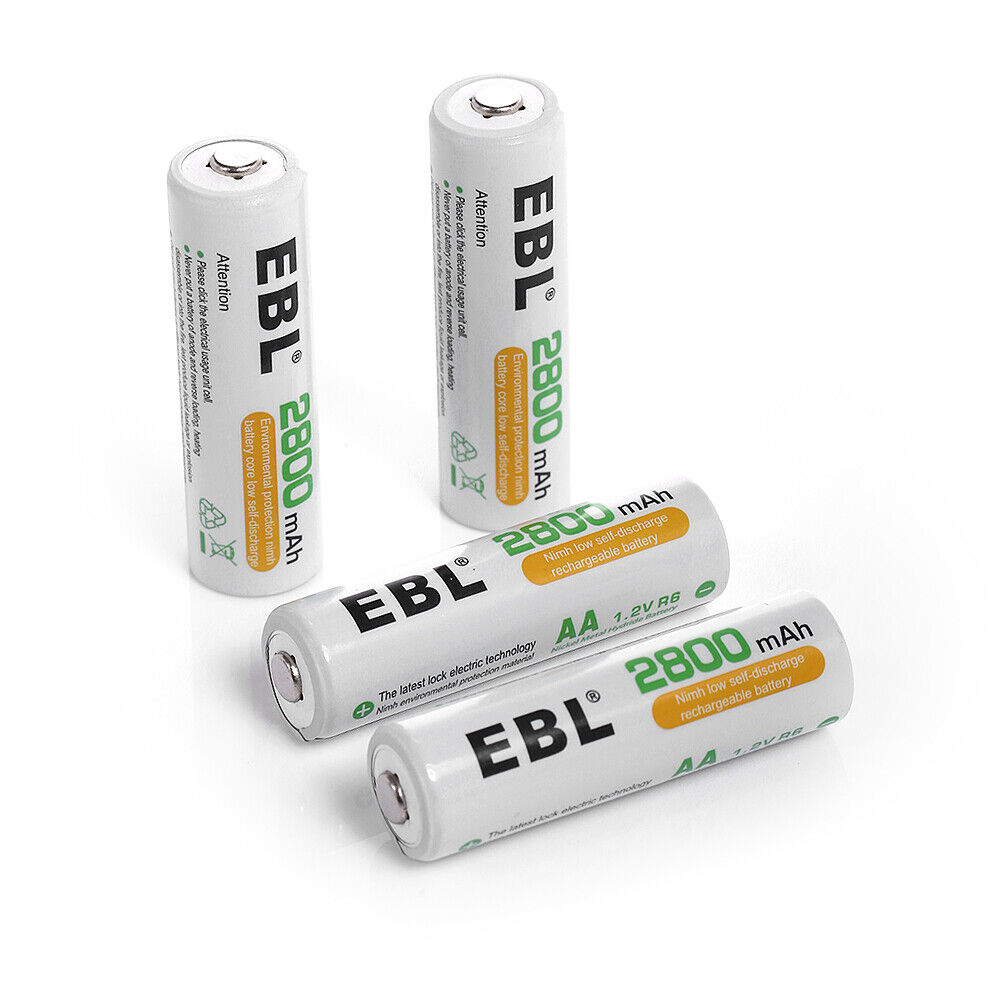 EBL AA AAA Rechargeable Batteries Ni-Mh 2800mAh 2300mAh 1100mAh 800mAh + Box Lot EBL 2A-3A-NIMH - фотография #21