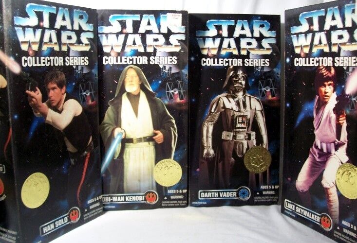Kenner Star Wars Collector Series 12 Inch Figures (1996) Lot of 4 as pictured Kenner N/A