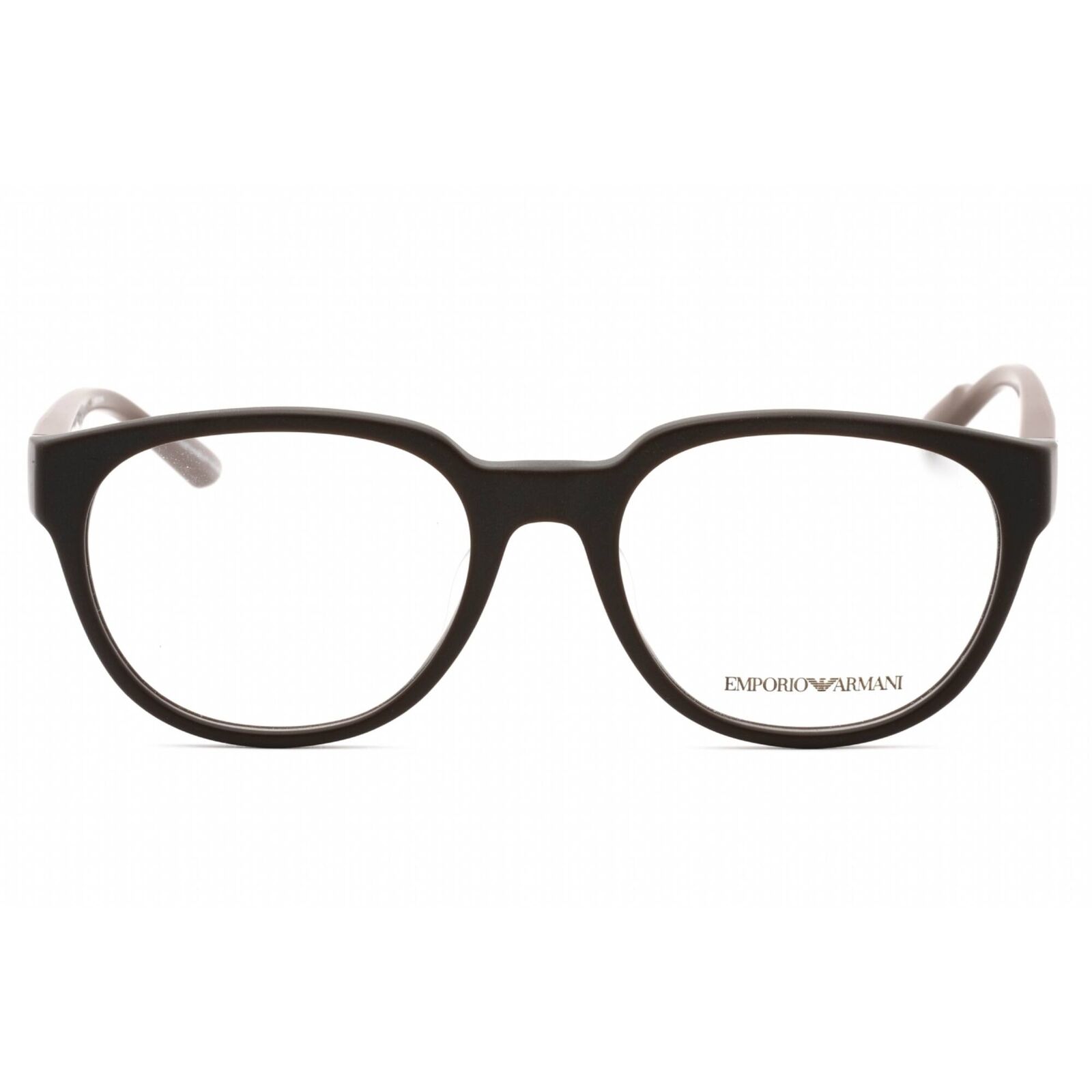 Emporio Armani Men's Eyeglasses Matte Brown Full Rim Round Frame 0EA3224F 5260 Emporio Armani 0EA3224F 5260 - фотография #2