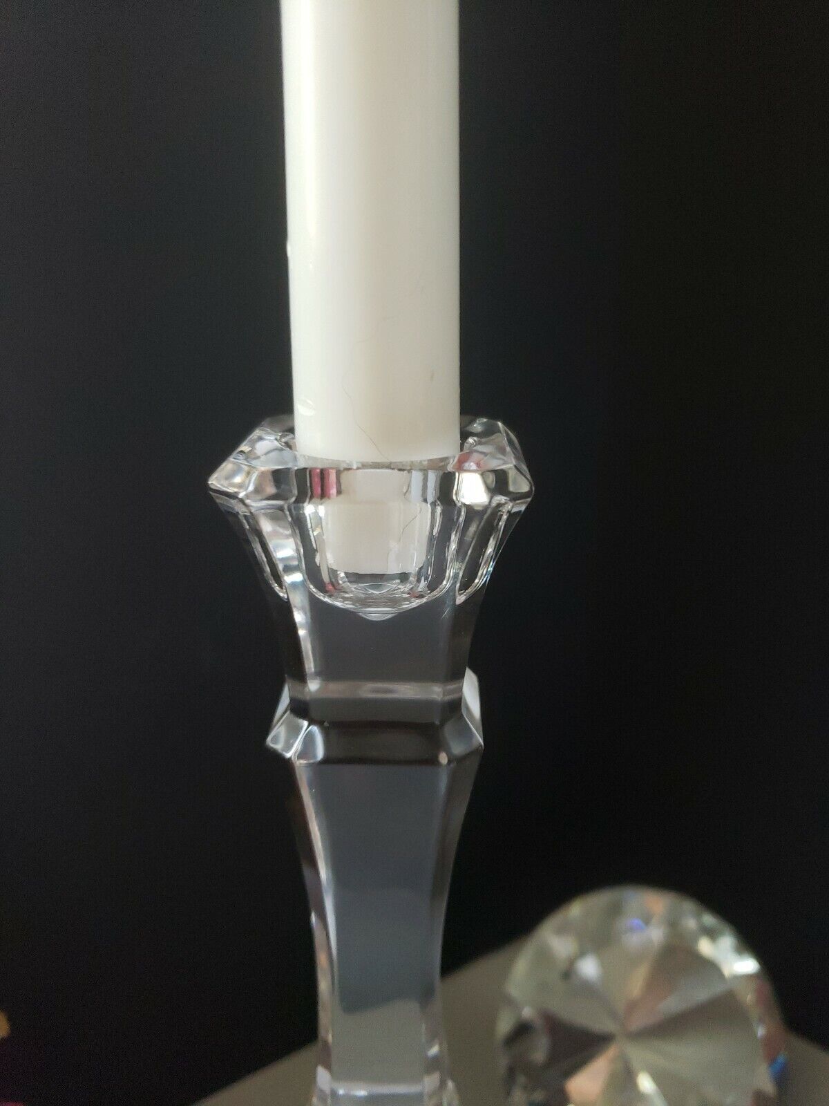 Mikasa - Pair of Lead Crystal Candle Holders  Made in Austria - NEW/DISPLAY ITEM Mikasa - фотография #6