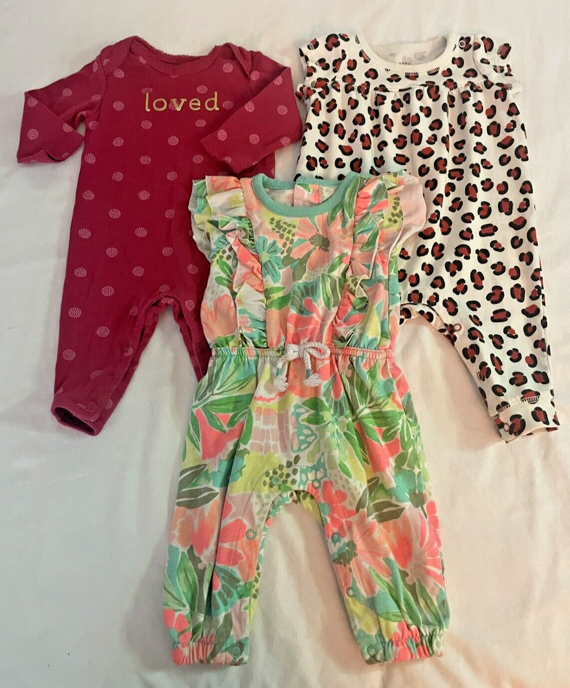 65 Pc 0-3 Mo Baby Girl Clothes + Hats & HeadBands Big Huge Bundle Set Lot Mix - фотография #13