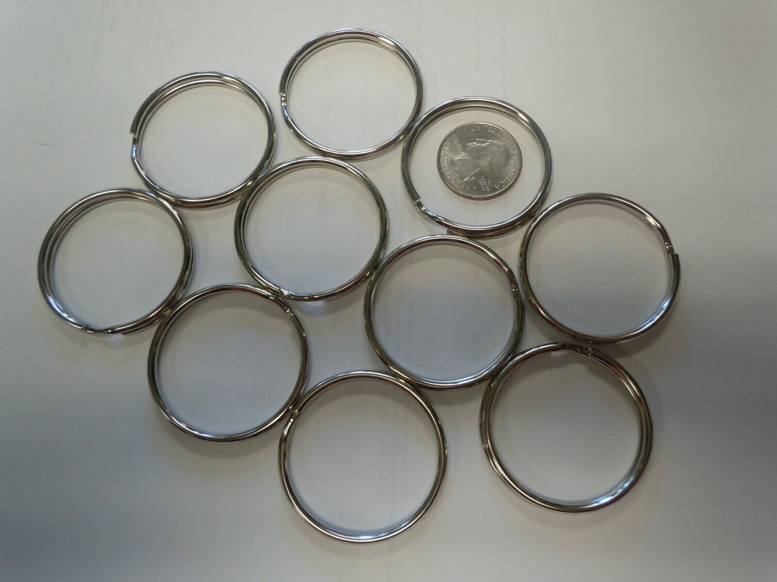 Split Key Rings - 1 1⁄2" Wholesale LOT 10 Hy-Ko Products Co