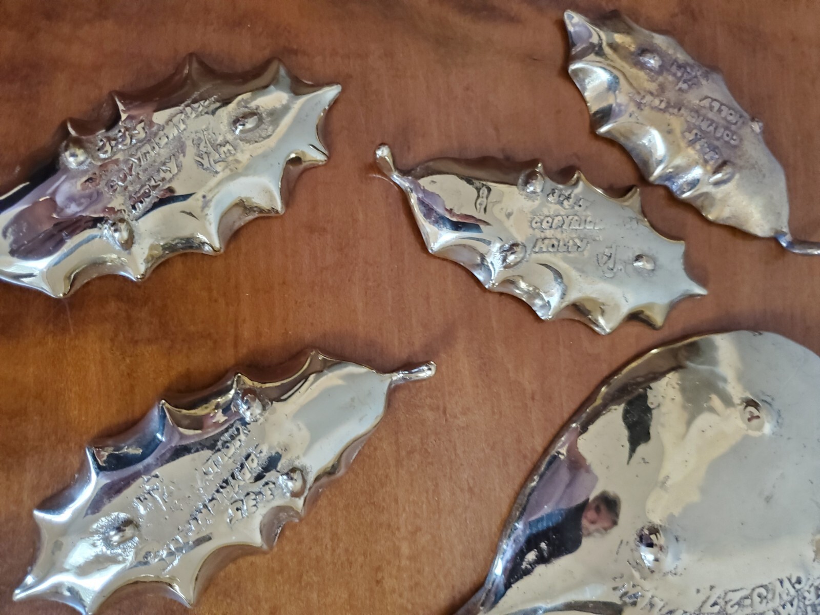 LOT of 13 Virginia Metalcrafters Leaves Trinket Dishes CW 3-27, 3-33 and 3-35 Без бренда - фотография #13