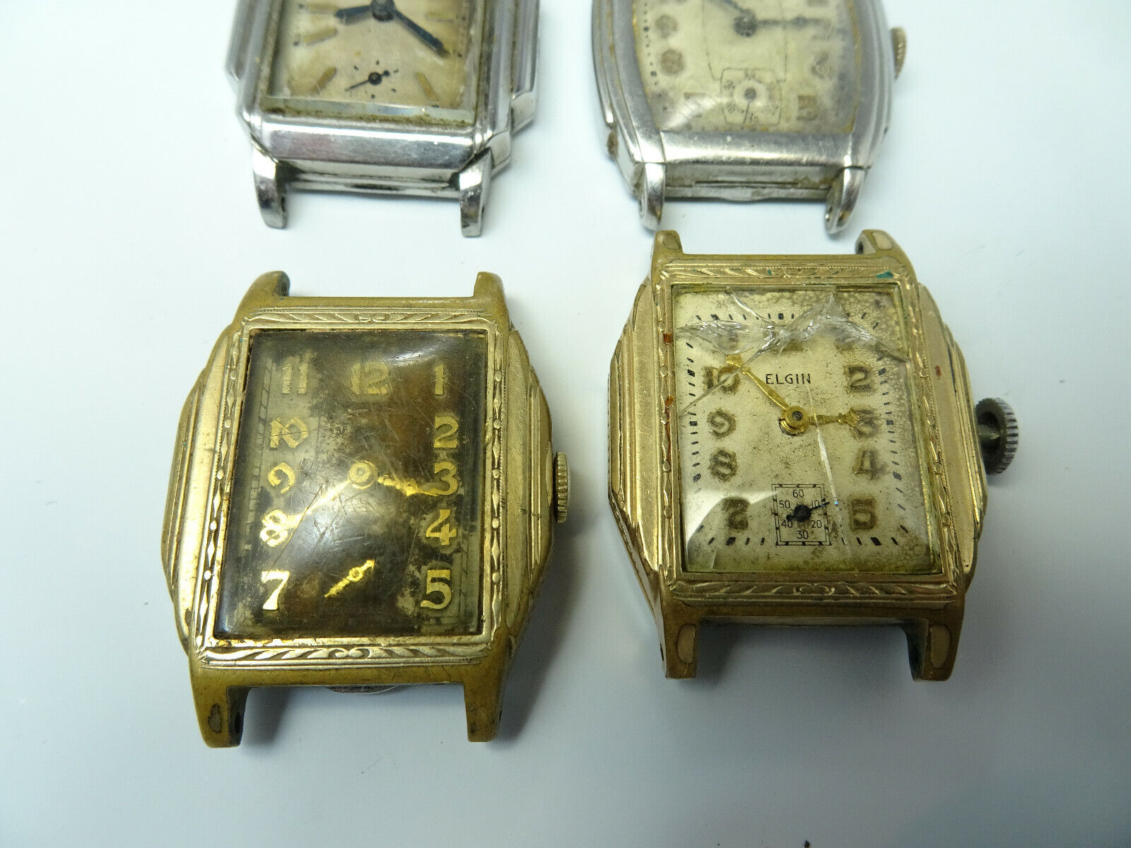 ELGIN STEPPED CASE WATCHES AND PARTS FOR RESTORATIONS OR TRENCH PARTS VINTAGE Elgin - фотография #4