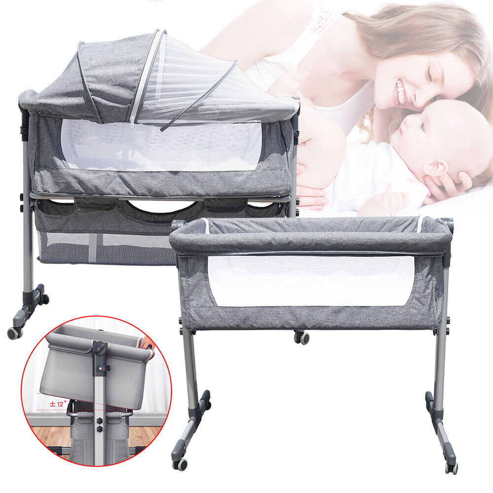 Bed Side Crib Detachable Baby Bassinet Sleeper Portable Infant Bed Bedside Crib Unbranded Does Not Apply - фотография #8