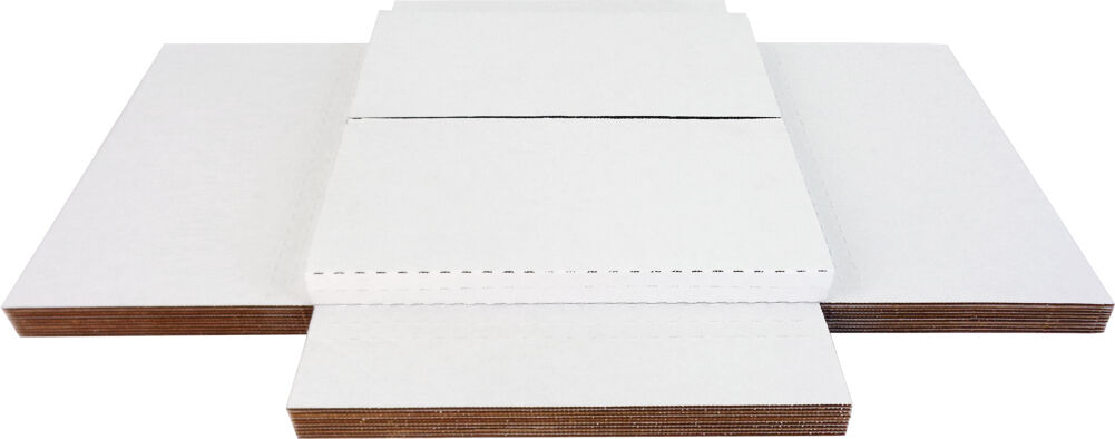 (10) 12" White Record Shipping Boxes Mailers Holds 1-3 Vinyl LP 33RPM 12BC01VDWH Square Deal Recordings & Supplies 12BC01VDWH - фотография #2