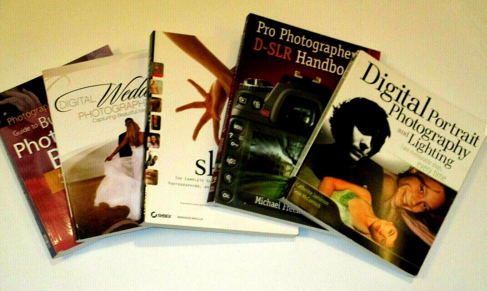 NEW! LOT OF 5 PAPERBACK DIGITAL  PHOTOGRAPHY BOOKS   Wiley Publishing