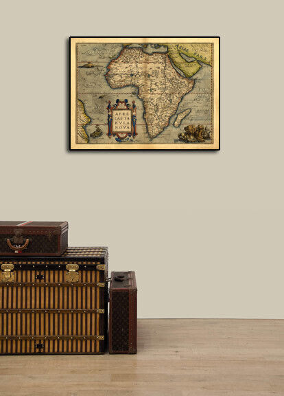 1570 Orbis Terrarum Africa Historic Vintage Map - 18x24 Без бренда - фотография #3