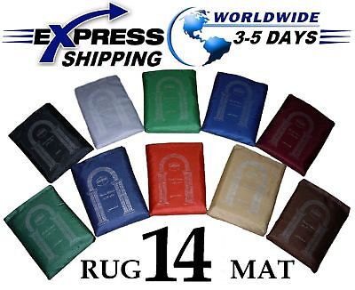 Lot 14 Different colors Pocket Prayer Rug Mat Travel portable Islamic Musallah Без бренда Does not apply