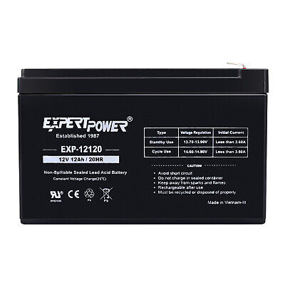 ExpertPower Set of 2 - 12V 12Ah Sealed Lead Acid BATTERY replaces PS-12120 ExpertPower Q02BLMFM12_12 - фотография #2