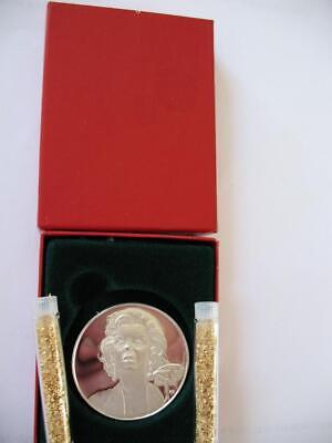 1- OZ..999 SILVER COIN VERY RARE DETAILED CLASSIC MARLYN MONROE 1926-1962 + GOLD Без бренда - фотография #2