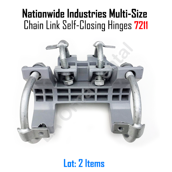 Nationwide Industries Multi-Size Chain Link Self-Closing Hinges 7211 (One Pair) nationwide industries CL-7211-GY - фотография #3