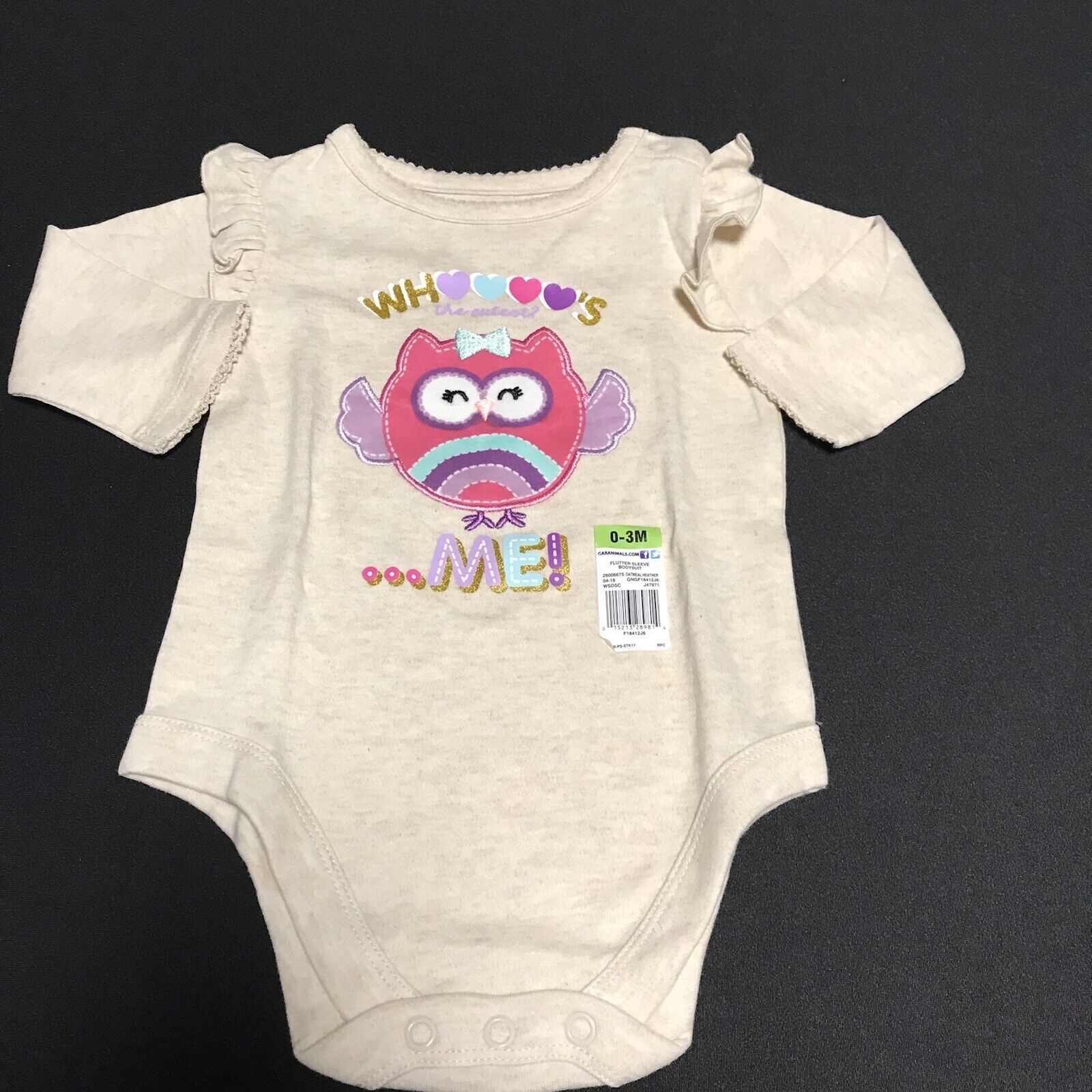 Baby girl's cute & stylish bodysuits - dresses  0-3, 3-6 Months LOT OF 7 NEW  Garanimals - фотография #3