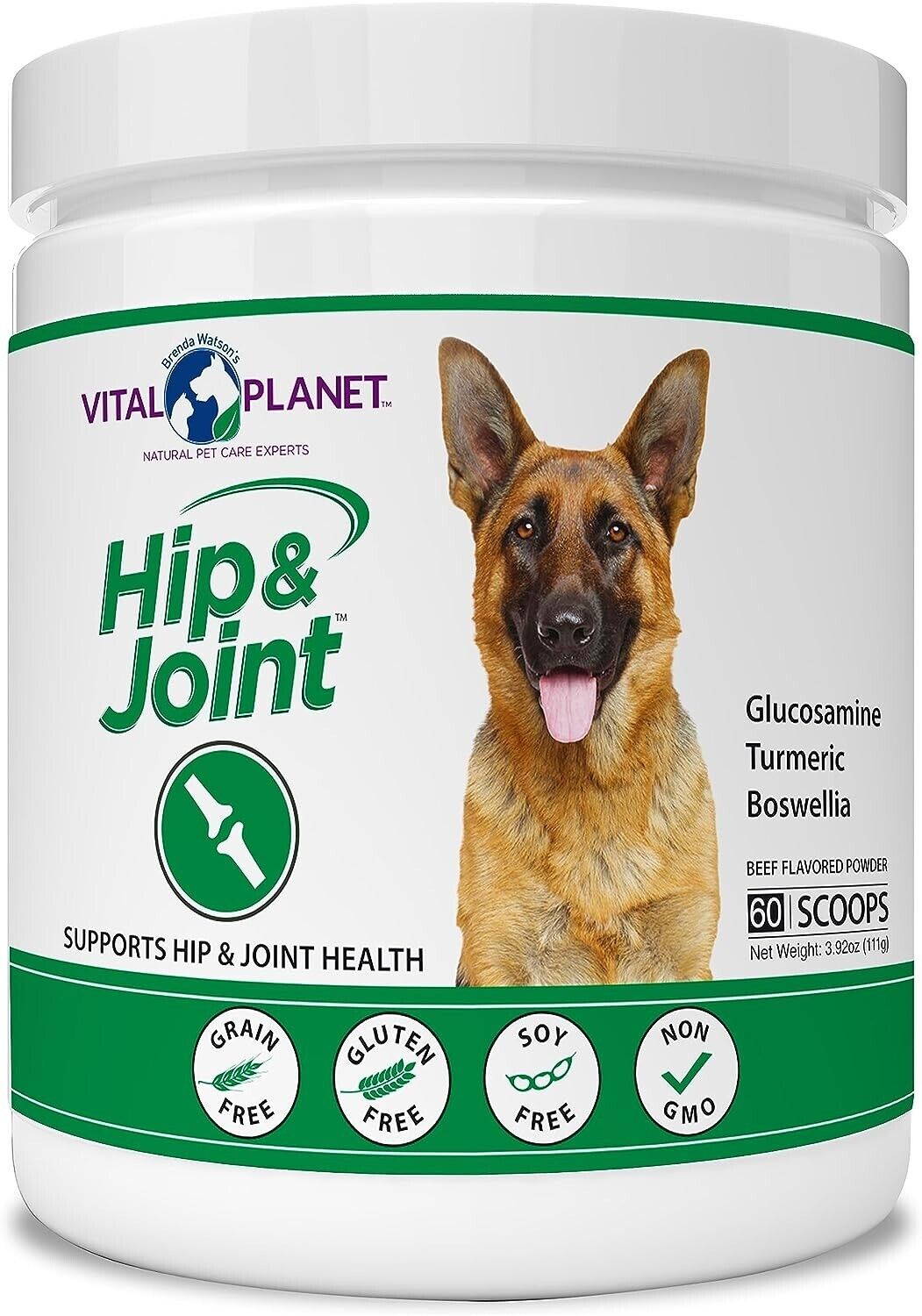 VITAL PLANET HIP & JOINT POWDER BEEF FLAVORED, 3.92 OZ - EXP 2/25 Vital Planet 00850964006286