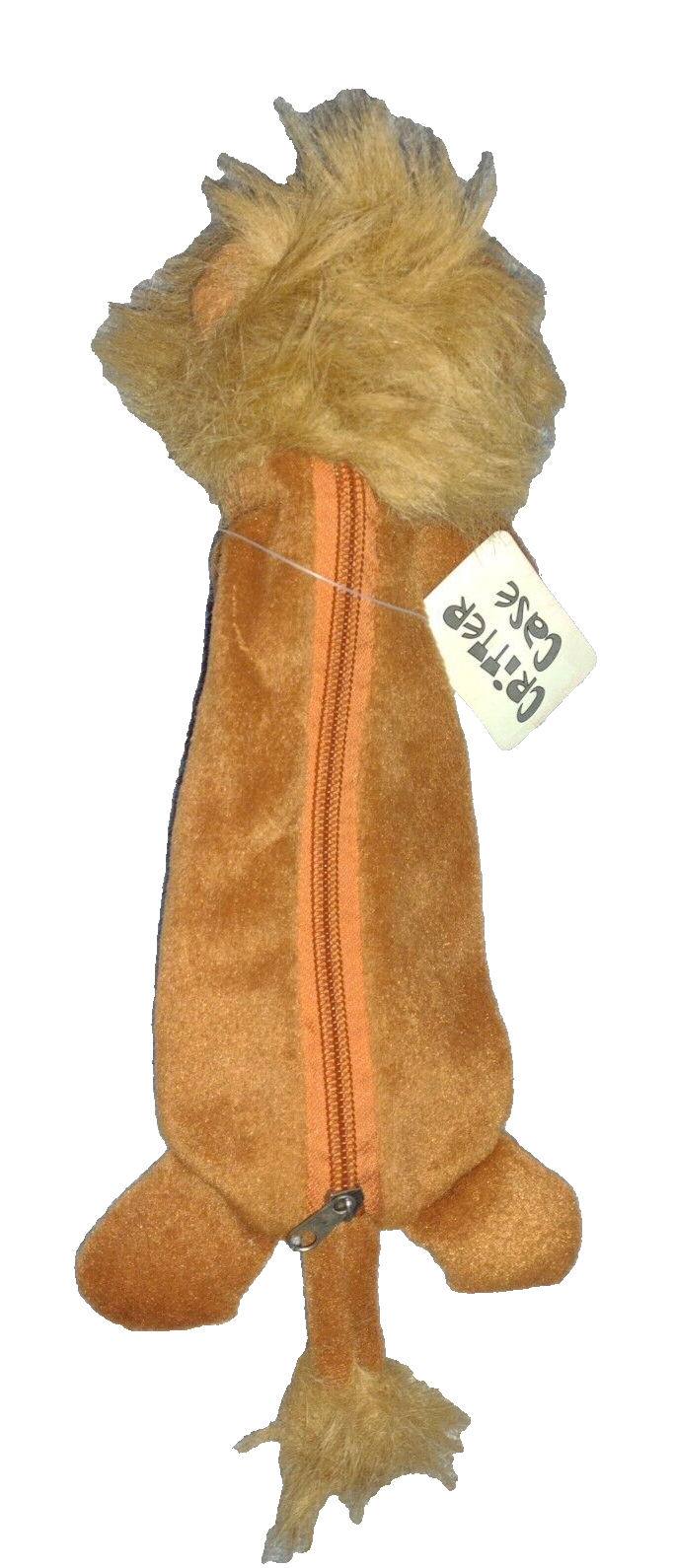 Kids Lion Critter Case Zip-Up Pouch/Case NWT Color Brown Critter case 14001 - фотография #3