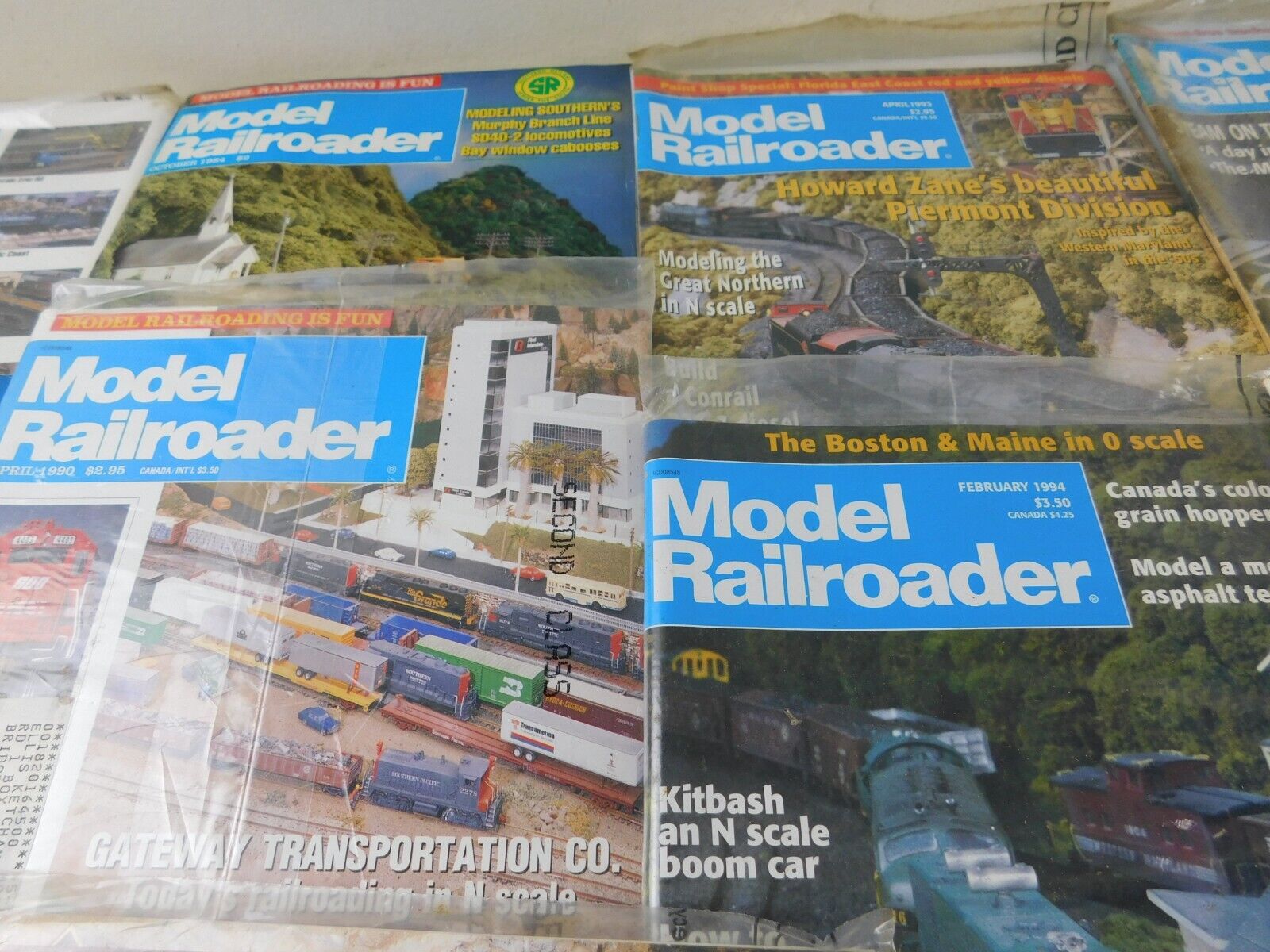 14 Vintage 1990's & 1984 MODEL RAILROADER Train Layout Magazines MINT Без бренда - фотография #6