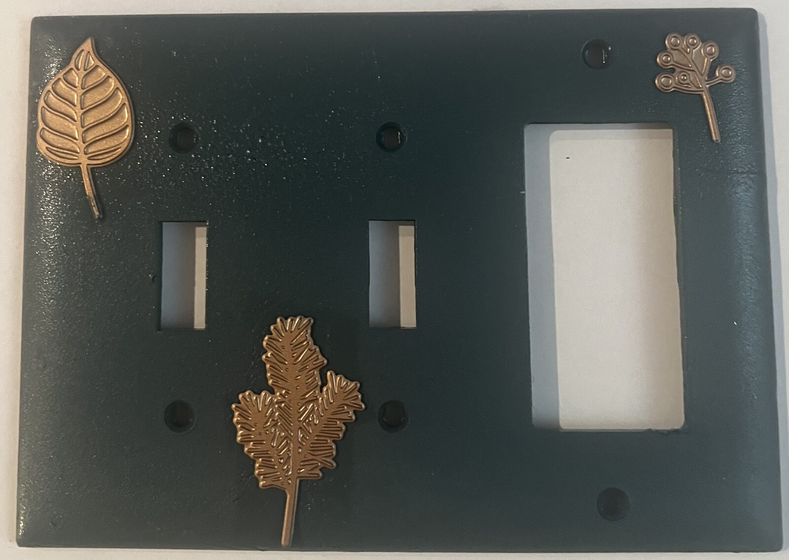 Hand Painted Fall Design Dual Light Switch Face Plate Pass & Seymour