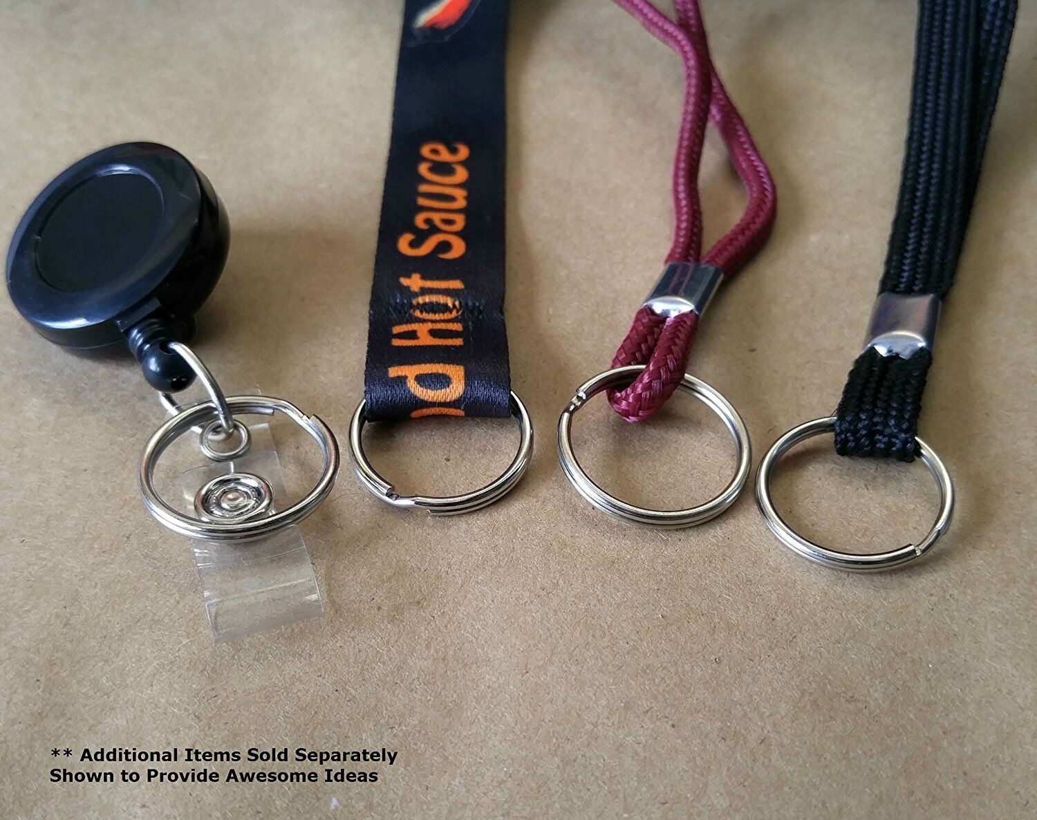 100 Pack - 1" Key Rings - Heat Treated Heavy Duty - Premium Split Ring Keychains Specialist ID SPID-9230 - фотография #7