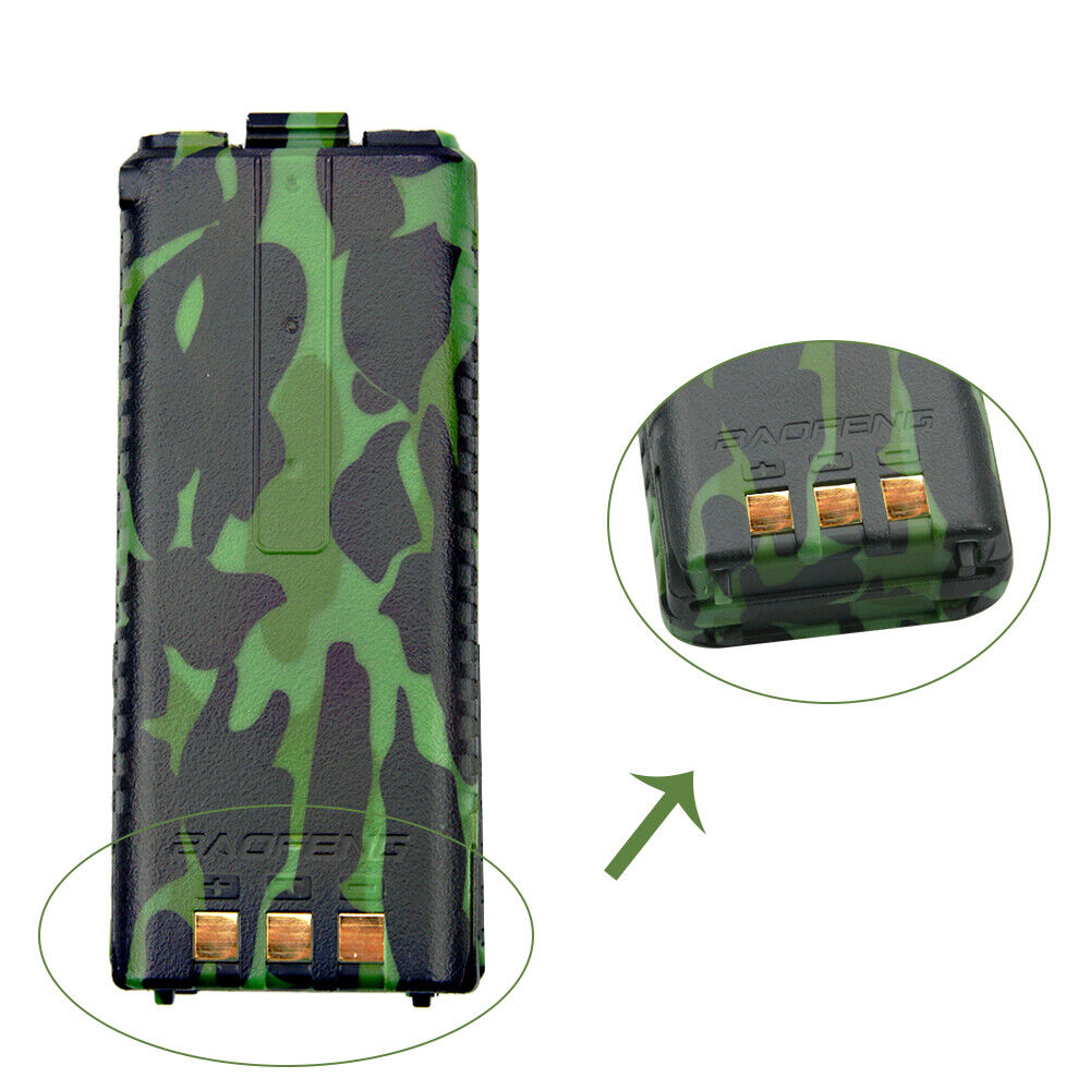 2X Brand New Baofeng UV5R series 7.4v 3800mAh Li-ion Extended Battery Camo Green Baofeng Does Not Apply - фотография #10