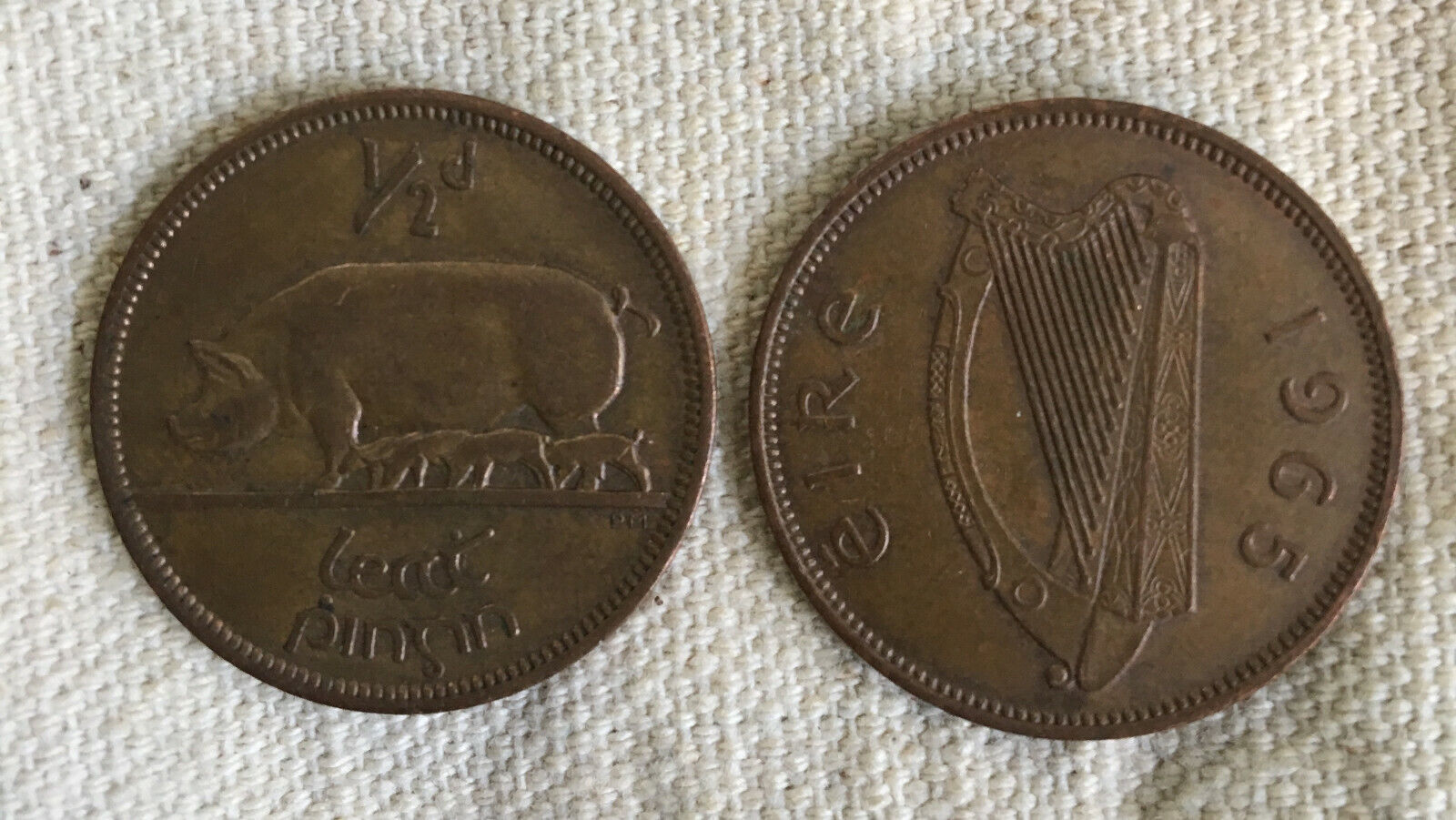 Ireland Copper Half Pennies -- Wholesale Lot of 400 Circulated Pieces Без бренда - фотография #2