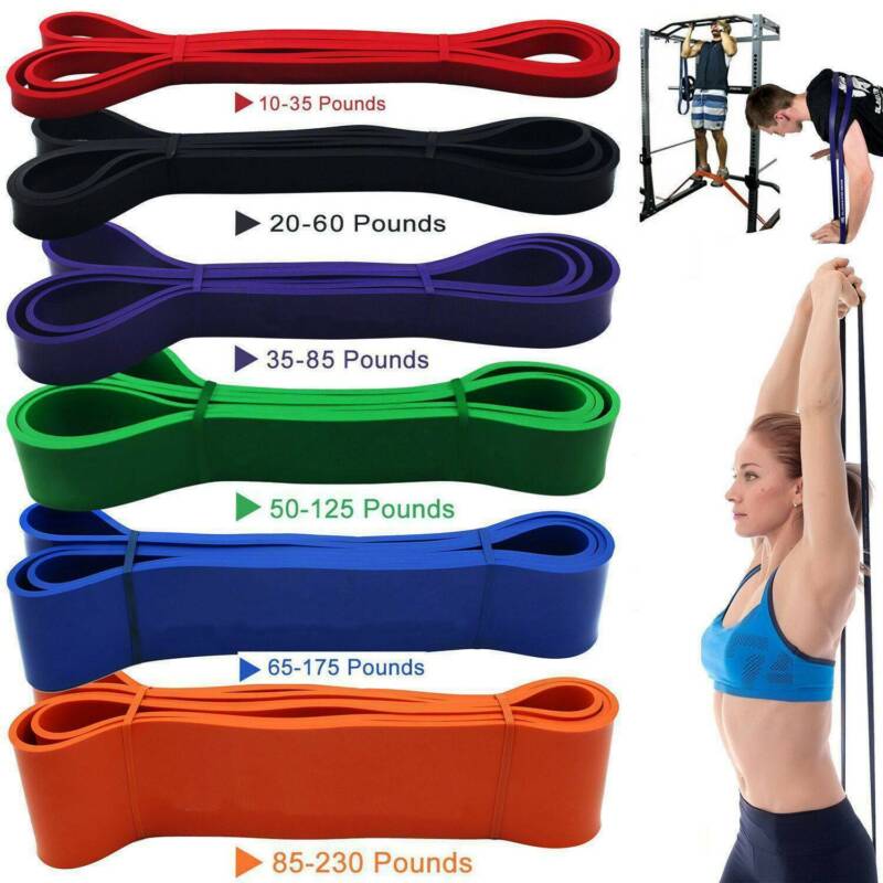 Resistance Band Set Heavy Duty Assisted Pull Up Bands Fitness Exercise Loop Tube Unbranded Does not apply - фотография #2