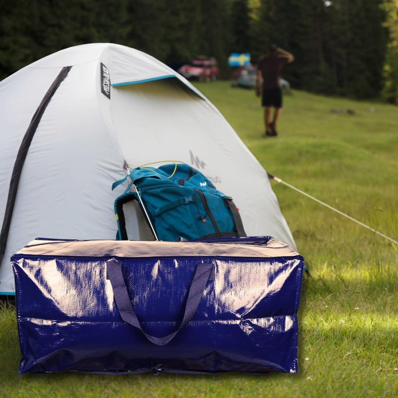 6 Pack Heavy Duty Extra Large Moving Bags W/Backpack Straps Strong Handles & Zip Does not apply - фотография #3