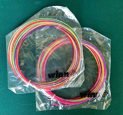 vtg  NOS winn synthetic gut multi colored DOUBLE RAINBOW tennis string Winn Does Not Apply - фотография #2